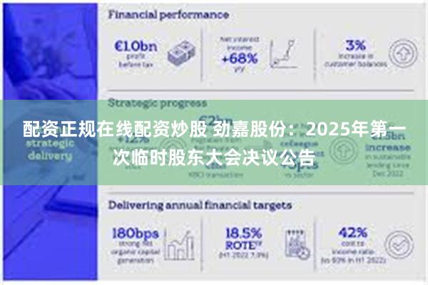 配资正规在线配资炒股 劲嘉股份：2025年第一次临时股东大会决议公告