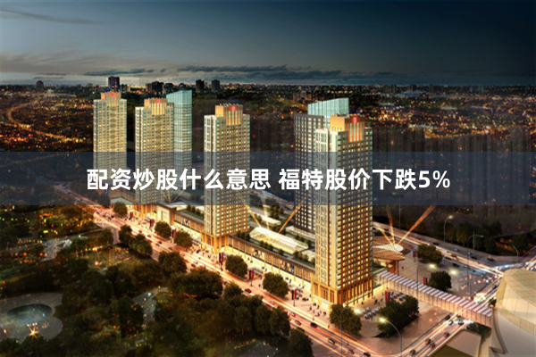 配资炒股什么意思 福特股价下跌5%